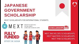 Japanese Government Scholarship 2023 | Study in Japan | How to Apply for MEXT Japan Scholarship