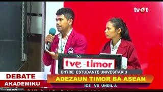 Debate Akademiku (L.Inglesa) ICS  VS UNDIL A, Tematiku Vantajen No Desvantajen  Adezaun TL Ba ASEAN