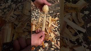 How to carve a wooden spoon.