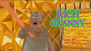 Rich Granny Full Gameplay | Granny New Mod | Granny Game Horror Rider | Horror Gameplay