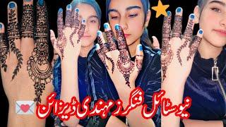 New stylish fingers mehndi Design || Different style fingers mehndi design | finger's mehndi | annus