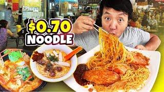 $0.70 NOODLES! Best CHEAP EATS in Singapore