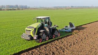 BIG ARATURA con Claas Xerion 12.650 combinato con un aratro Lemken Diamant 16 da 6 vomeri