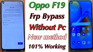 Oppo F19 Frp Bypass Without pc New Method 101% Working 2023