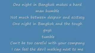 One night in Bangkok lyrics.wmv