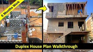 East-Facing 30x40 Duplex House Walkthrough (6 Months of Work Completed)