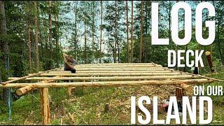 Building A Deck With No Experience On Our Island | Off Grid Island Ep. 5