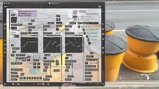 maxmsp generative sketch / general midi / lines & dust