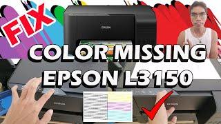 EPSON L3150 HEAD CLEANING | EPSON L3150 COLOR PRINT PROBLEM | L3110/L3150/3115/L3156 | COLOR MISSING