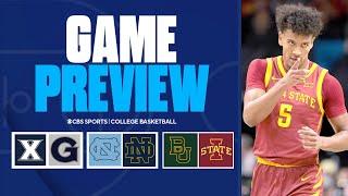 CBS Triple-Header: North Carolina at Notre Dame, No. 25 Baylor at No. 3 Iowa State | Game Previews