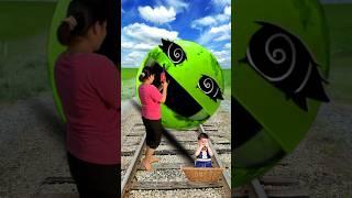 Green pac-man attack baby, cat & ms safe ak firing vfx magical video #vfx