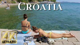 Beach Walk 4K Croatia | Zadar Walking Along Kolovare Beach with Olivia