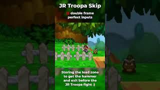 FRAME PERFECT JUMPS to skip the Boss - Paper Mario