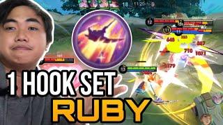 1 HOOK DELETE BY RUBY | RUBY GAMEPLAY 2024 | NEW BEST BUILD FOR RUBY | ikanji | Episode 3 | MLBB