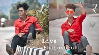 Outdoor Live Photoshoot || 2 Best Poses For Mens || By Shubham Majhi