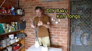 DIY Raku pottery kiln tongs