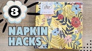 Decoupage Napkin Tutorial 3 Easy Crafts!