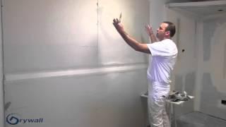 Taping and coating a factory seam/joint  -  Drywall Instruction