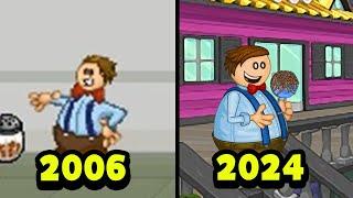 Evolution of Papa Louie Games 2006 - 2024