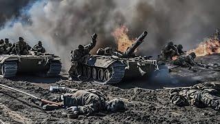 Awful Moment! How a Russian T-72M Tank was destroyed by a LEOPARD 2A7 Tank in Russian Territory