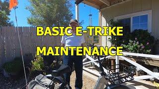 BASIC E-TRIKE MAINTENANCE