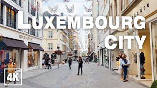 LUXEMBOURG City 2022 • 4K 60fps ASMR Real Time Virtual Walking Tour