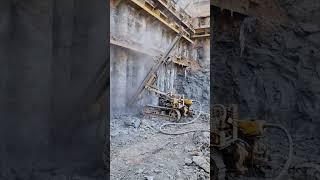 Rock anchor Drilling machine working on Auto mode  #mumbai #rockdrill