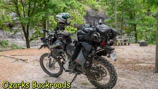 Arkansas Ozark National Forest on the Kawasaki KLX300...