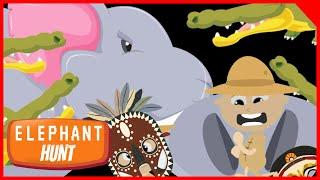 We're going on a monster hunt - big ELEPHANT  ! Steve and Meg in Africa !