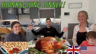 British Family Try Thanksgiving Dinner for the First Time! (Better than Christmas!!)