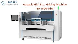 Aopack Mini Box Making Machine BM1800-Mini | Compact design, save more space