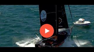 11th Hour Racing almost collided with anchored motorboat in Cascais