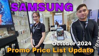 SAMSUNG Promo Price List Update October 2024 | Galaxy S24 FE | Galaxy Z Flip 6 | Galaxy Z Fold 6