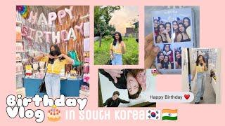 First birthday in Seoul South Korea   Indian Student | Sillim and Hongdae Vlog 