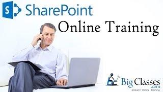 SharePoint  Tutorial Training For Beginners  Part 1 -  BigClasses