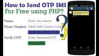 How to Generate and Send OTP SMS For Free using PHP? [With Source Code]