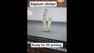 Septum Clicker | ready for 3D printing #tribalexpression