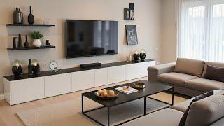 Ultime idee di arredamento per porta TV moderni 2025 Nuove eleganti unità da parete per TV | Desi...