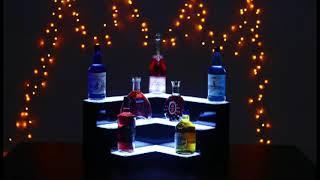 Custom Led Liquor Shelf, Wall Mounted Bar Shelf | DIY your home bar!