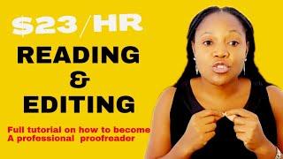 How to proofread Easily from home| EASY ONLINE editing job| $23/hour #proofreadingservices #2000