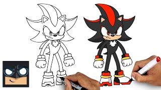 How To Draw Shadow the Hedgehog | YouTube Studio Art Tutorial