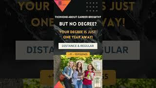 THINKING ABOUT CARRER GROWTH? NO DEGREE, DEGREE IN ONE YEAR