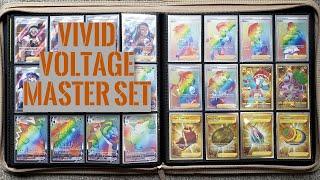 Pokemon Vivid Voltage Complete Master Set - 345 Cards with 3 Exclusives - Rainbow Pikachu VMAX