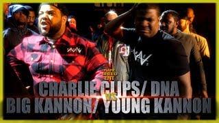 CHARLIE CLIPS/ DNA VS BIG KANNON/ YOUNG KANNON RAP BATTLE - RBE