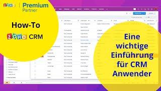 How-To: Zoho CRM als Anwender!