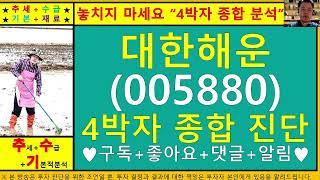 대한해운(005880)4차원종목진단및향후주가전망 추수기(추수)전문가