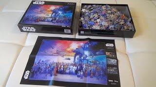 STAR WARS 2000 PIECE JIGSAW PUZZLE BUFFALO GAMES PUZZLES UNBOXING AND CLOSE UP LOOK CUSTOMER REVIEW