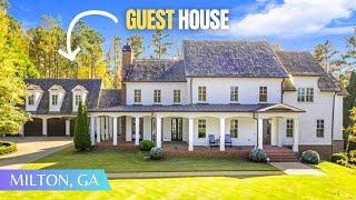 14,000 SQFT Luxury Farmhouse Home w/3 Kitchens + Pool + Apartment + HUGE Basement FOR SALE | Atlanta