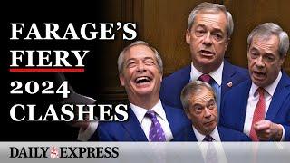 Nigel Farage's fiery first year in Parliament ripping into Starmer & Labour