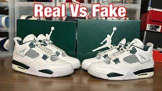 Air Jordan 4 Oxidized Green Real Vs Fake Review